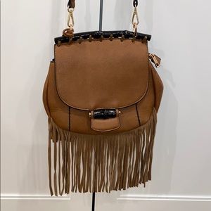 Beautiful Vegan leather Cognac Croasbody